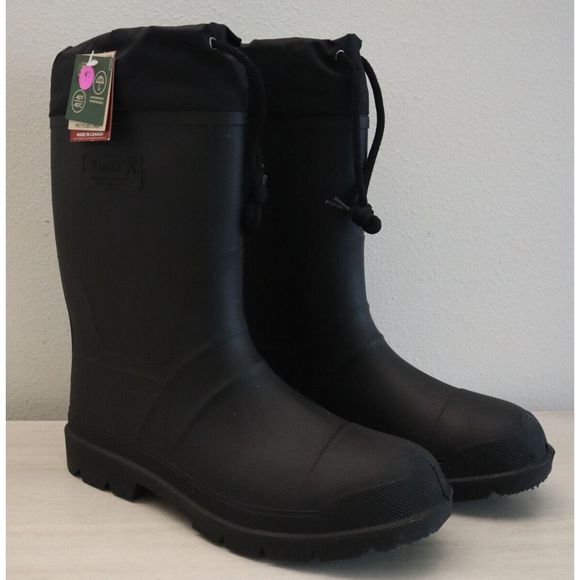 Kamik Men's Sz 11 Black Forester Waterproof Insulated Rubber Rain/Snow Boots - Picture 3 of 9